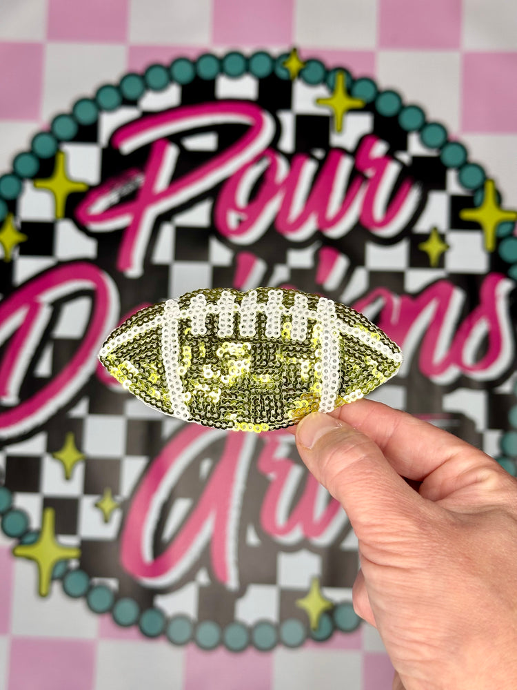 Sequin Football Patch