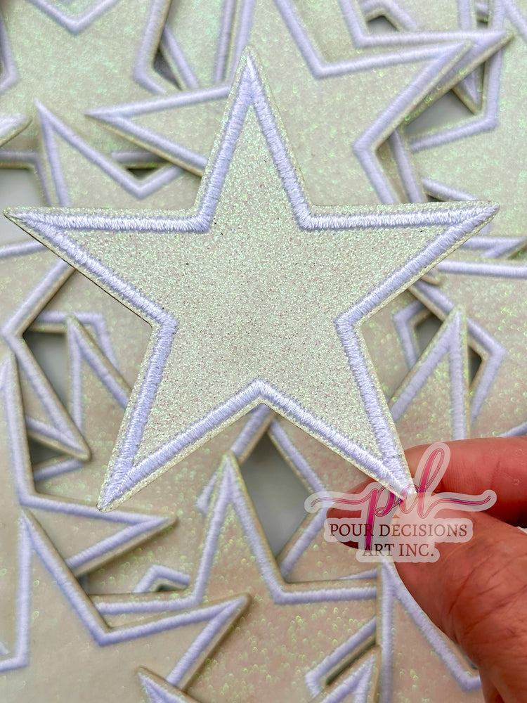 Glitter Star Patch 3”