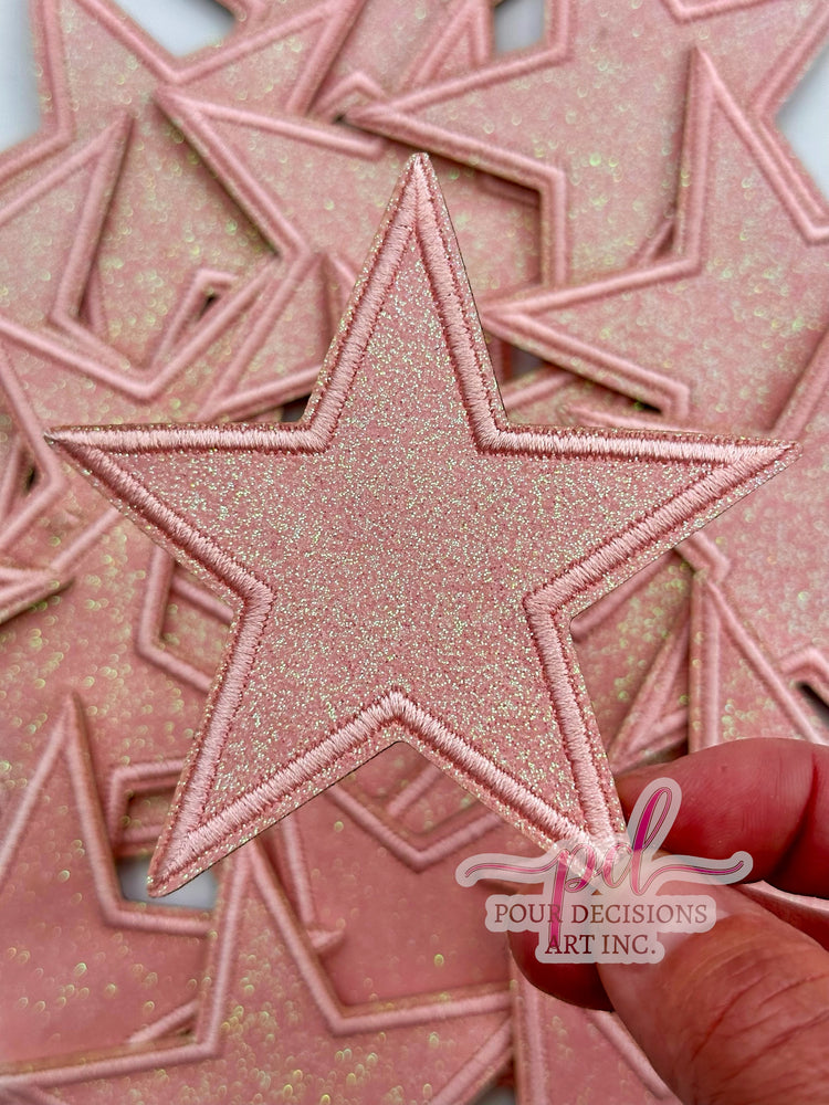 Glitter Star Patch 3”