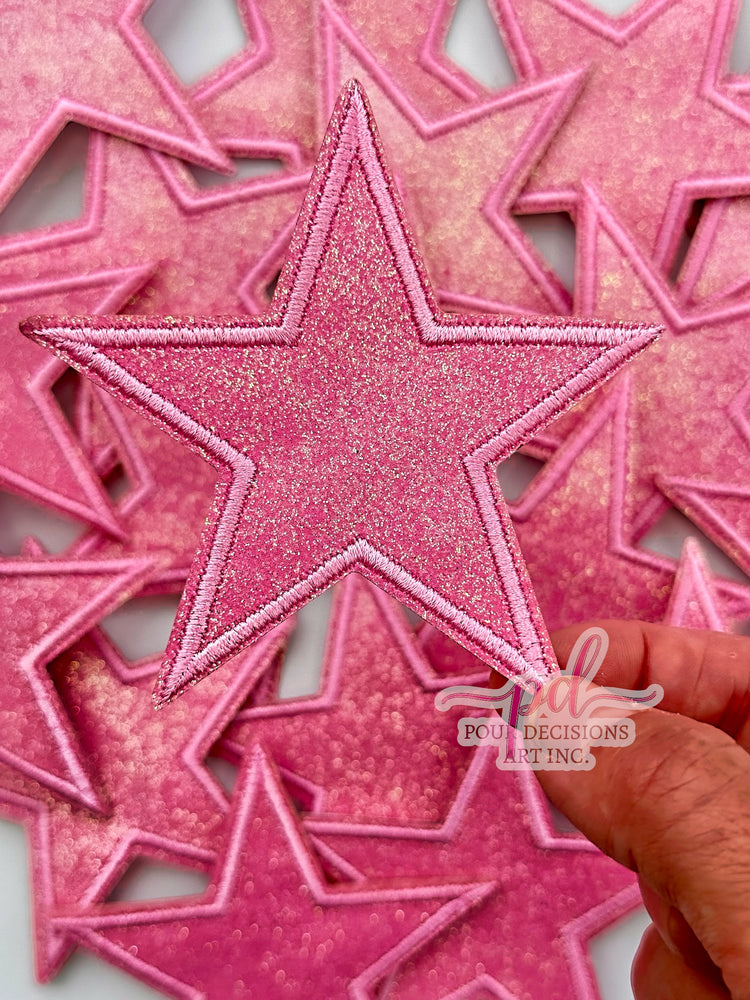 Glitter Star Patch 3”