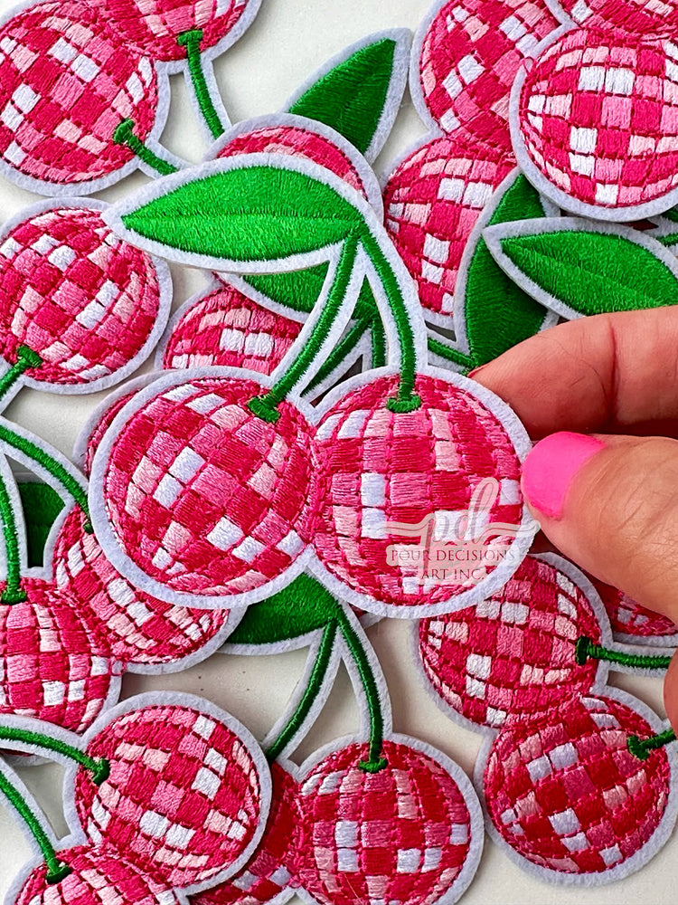 Cherry disco ball patch