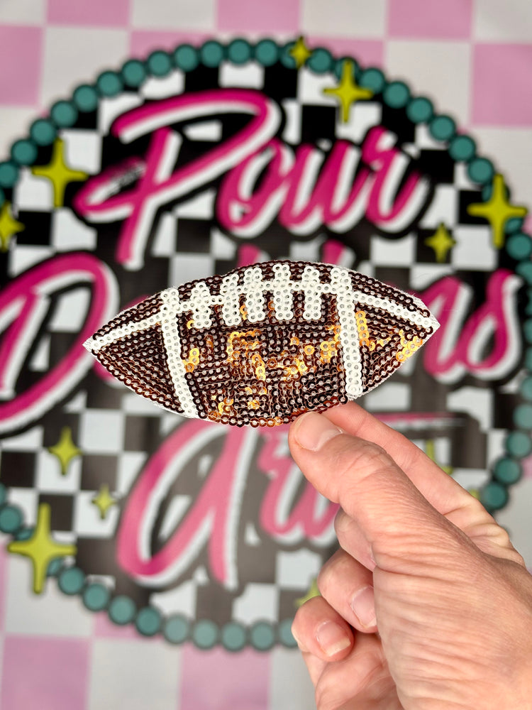 Sequin Football Patch