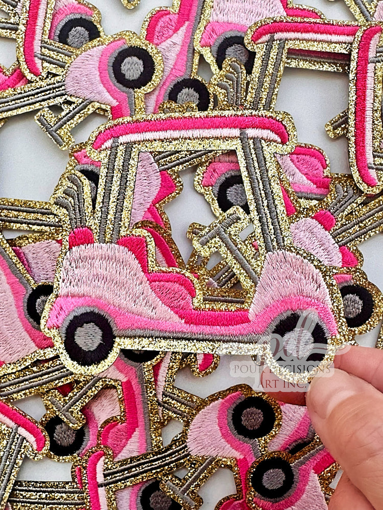 Pink golf cart patch