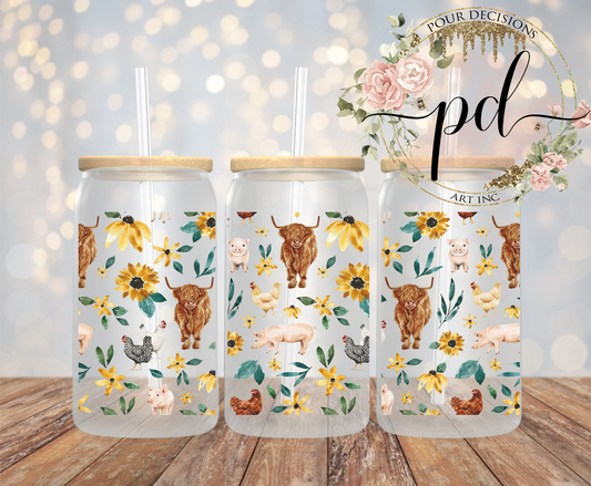 Flowers & farm UV 16oz wrap