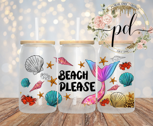 Beach please UV 16oz wrap