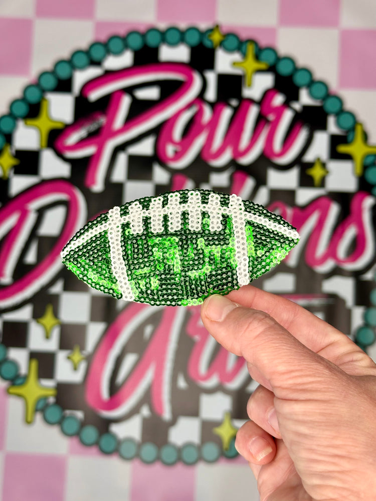 Sequin Football Patch