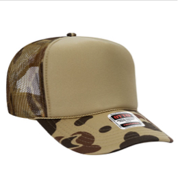 Light olive and duck camo Otto high crown trucker foam hat