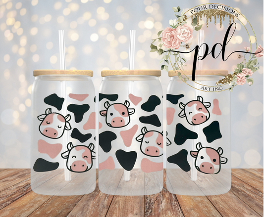 Cow print 16oz wrap