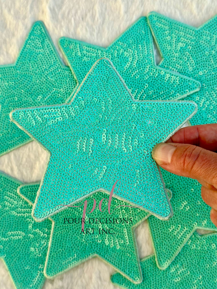 5” Sequin Star Patch