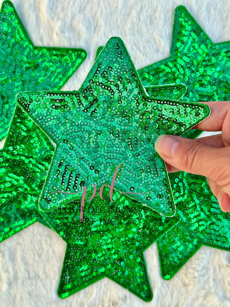 5” Sequin Star Patch