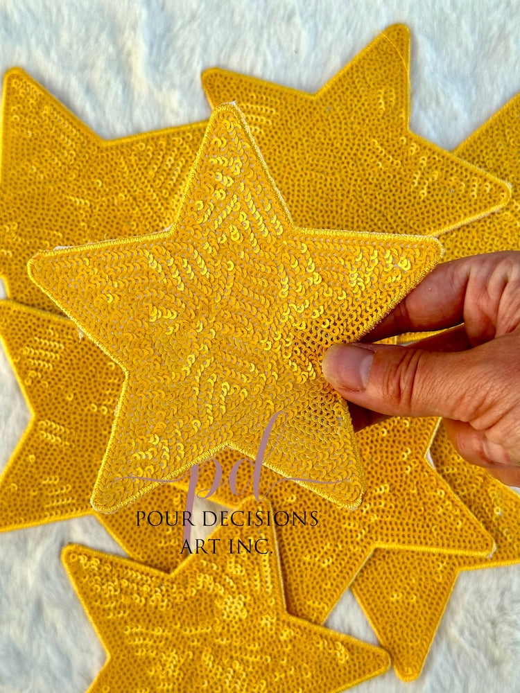 5” Sequin Star Patch