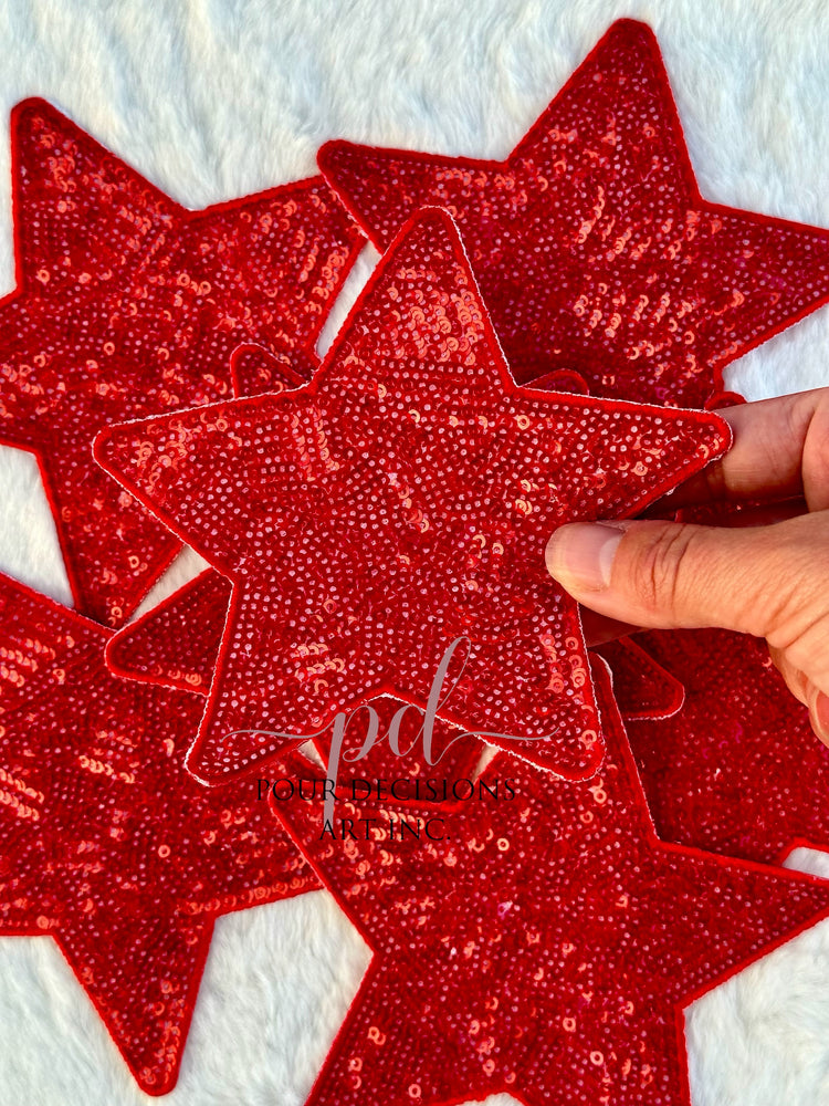 5” Sequin Star Patch