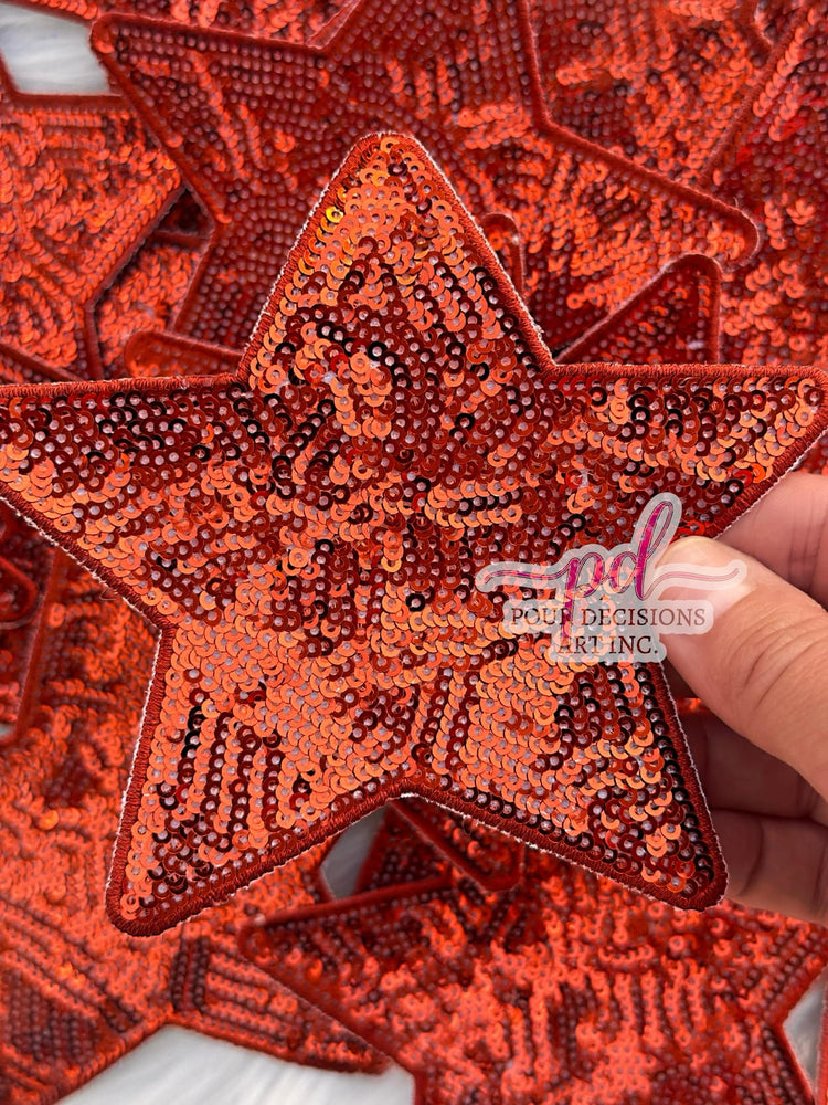 5” Sequin Star Patch