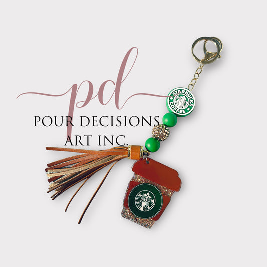 Starbies Inspired Keychain