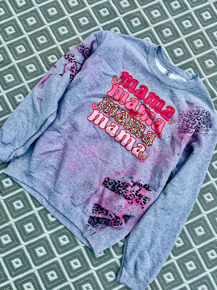 Leopard & Pink Mama Sweatshirt